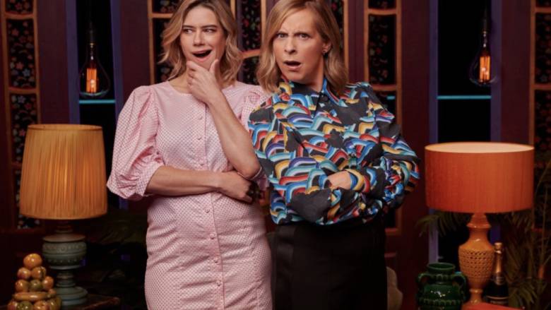 MEL GIEDROYC UNFORGIVABLE Renewed for Series 4 by Dave with LOU SANDERS also Returning
