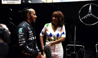 CBS Mornings Lewis Hamilton Drives Formula One Car on Fifth Avenue
